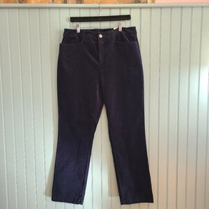 Christopher & Banks Blue Velvet Perfect Pant Size 12